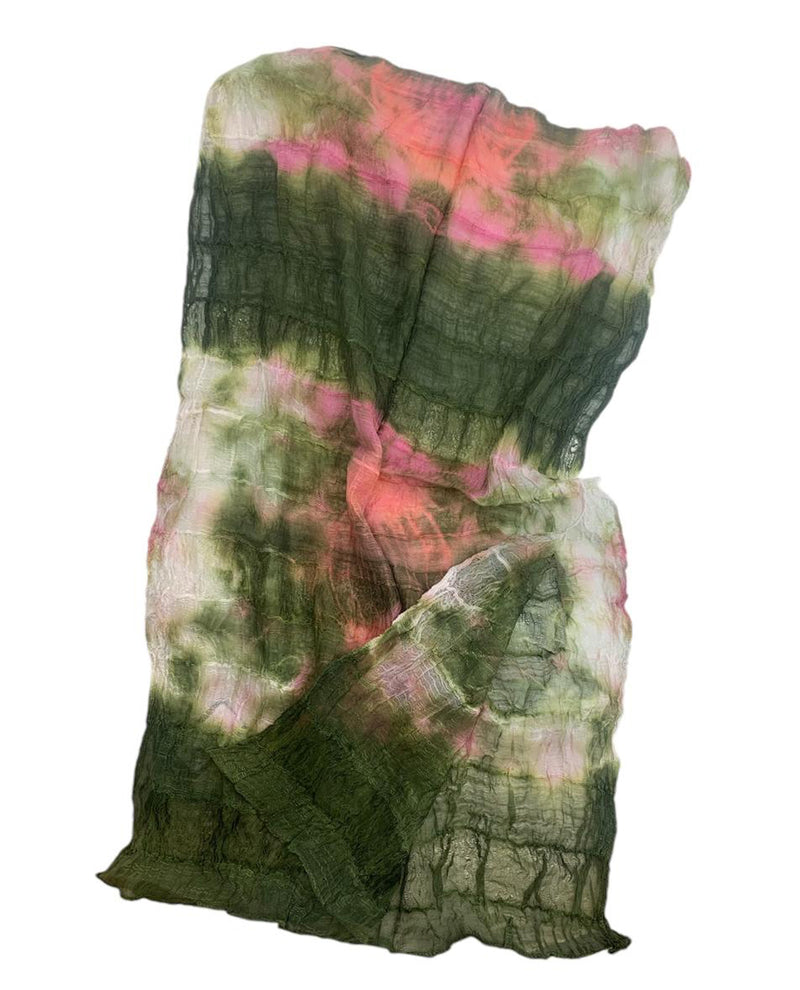 QH-470 TYE DYE SCARF OLIVE