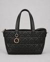 QUILTED DESIGNER INSPIRED TOTE BAG 5147 black