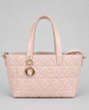 QUILTED DESIGNER INSPIRED TOTE BAG 5147 pink
