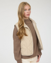 QUILTED VEST KHAKI