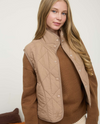 QUILTED VEST MOCHA