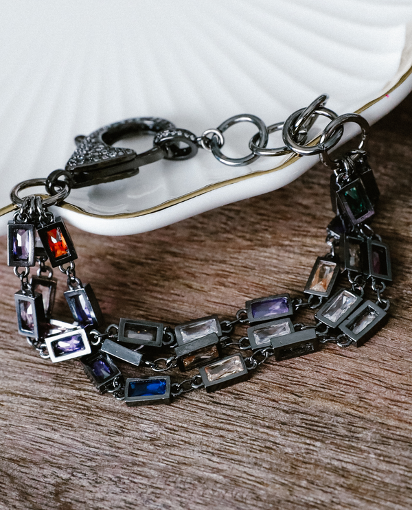 RACHEL MARIE DESIGNS TREVI BRACELET JET/MULTI