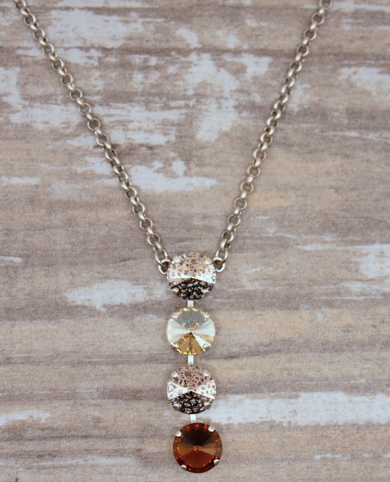 RACHEL MARIE DESIGN  KAREN NECKLACE MOCHA MEDLEY