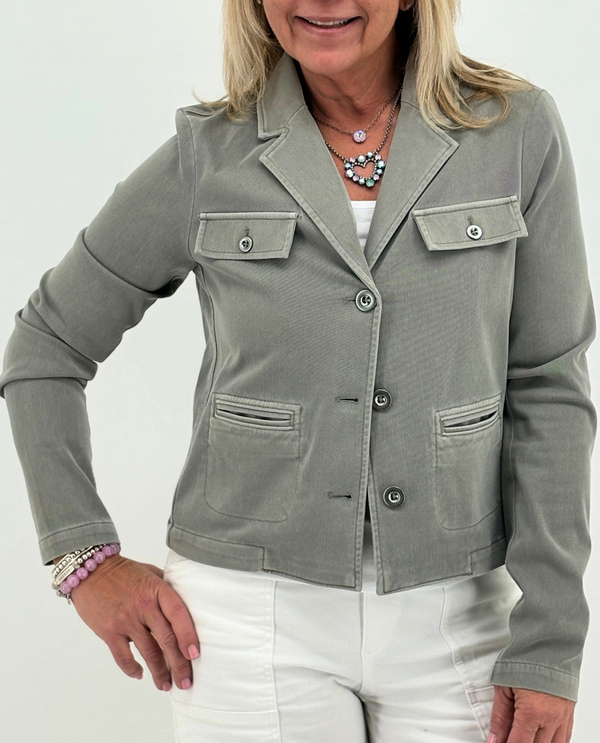 RENUAR 43918KD KNIT DENIM JACKET TWIG