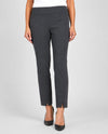 RENUAR R1851 PULL ON SLIM ANKLE PANT WITH FRONT SLIT carbon