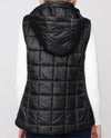 RENUAR R3907L QUILTED VEST WITH STONES BLACK BACK