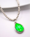RMD BAHAR NECKLACE electric green