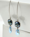 RMD BASH EARRING teal crackle