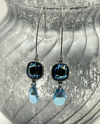 RMD BASH EARRING teal crackle