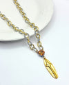 RMD CROSSING CHAINS NECKLACE