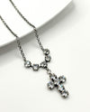 RMD DEVOTED CROSS NECKLACE clear