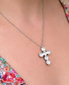 RMD EVERY DAY CROSS NECKLACE crystal matte