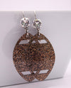 RMD GAME DAY FOOTBALL RESIN EARRING CLEAR
