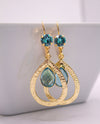 RMD GLIMMER GOLD EARRING TURQUOISE