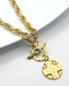 RMD GOLD LORD'S PRAYER TOGGLE NECKLACE