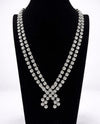 RMD JACKIE O DOUBLE STRAND X NECKLACE CLEAR