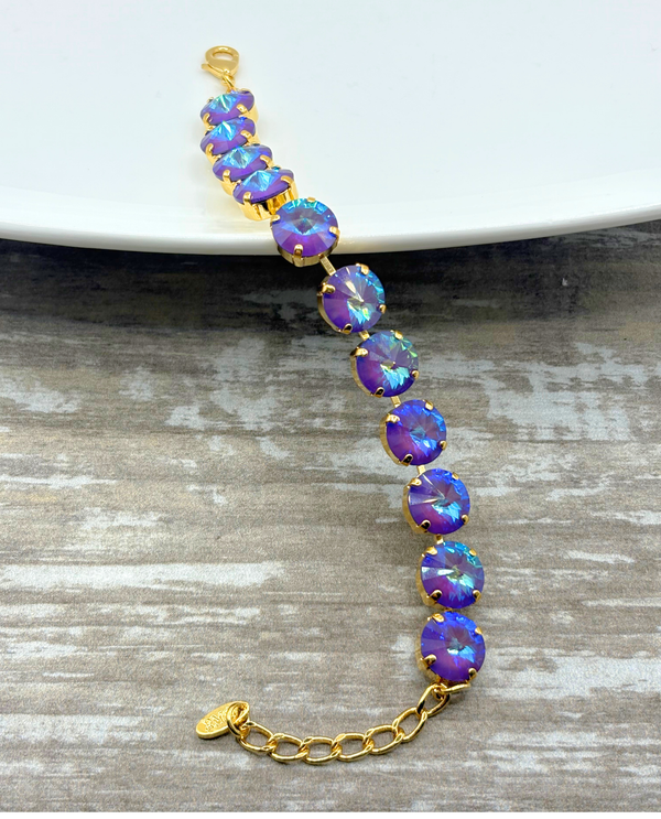RMD JADEN BRACELET GOLD ULTRA PURPLE AB