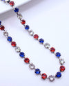 RMD JANE CHOKER NECKLACE red white blue