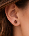 RMD JEN POST EARRING SILVER rose peach