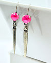 RMD JESS SPIKE EARRING ELECTRIC PINK