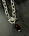 RMD KIM PENDANT NECKLACE BURGUNDY
