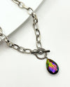 RMD KIM PENDANT NECKLACE RAINBOW DARK