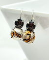 RMD LIZ LUXE COCOA CRACKLE EARRING