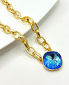 RMD NEWPORT GOLD NECKLACE PARADISE BLUE LUX