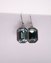 RMD ONARA ASSCHER CUT DROP EARRING INDIAN SAPPHIRE
