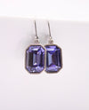 RMD ONARA ASSCHER CUT DROP EARRING TANZANITE