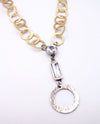 RMD OOAK TWO TONE TOGGLE NECKLACE clear