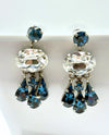 RMD OVAL DROP EARRING navy
