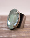 RMD OVAL LG STONE RING agave