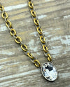 RMD OVERTURE TWO-TONE NECKLACE CLEAR