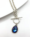 RMD PAULETTE NECKLACE WITH TOGGLE HELIOTROPE
