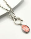 RMD PAULETTE NECKLACE WITH TOGGLE flamingo