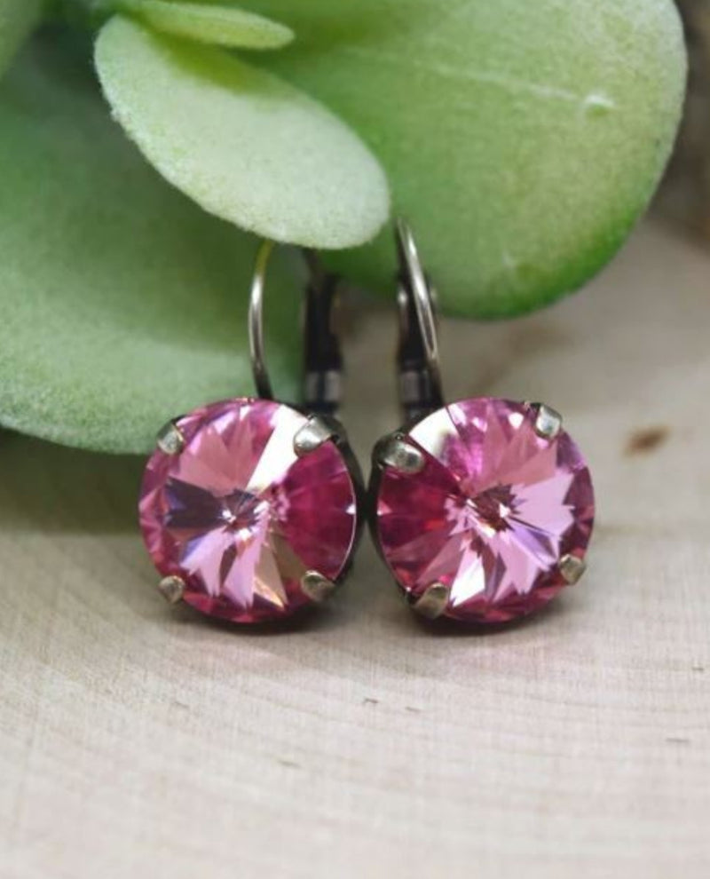 RMD PENNY LEVERBACK EARRING LIGHT ROSE