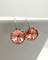 RMD PENNY LEVERBACK EARRING ROSE PEACH