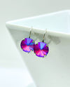 RMD PENNY LEVERBACK EARRING fuchsia frost