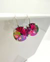 RMD PENNY LEVERBACK EARRING fuchsia lemon