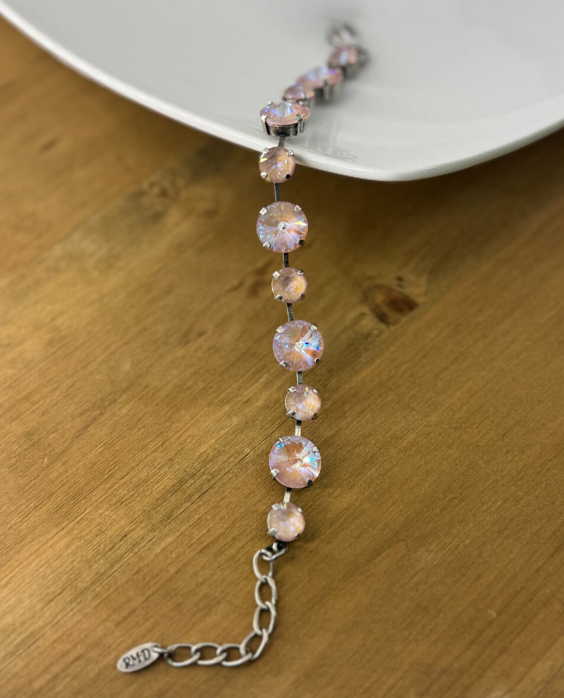 RMD Penny Crystal Bracelet Dusty Pink