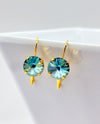 RMD Penny Gold Earring aqua bohemica champagne