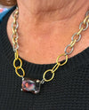 RMD REGINA MULTI METAL CHAIN BURGUNDY