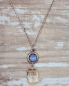RMD ROUNDED EDGES PENDANT NECKLACE DENIM IGNITE