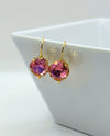 RMD SANDI GOLD LEVERBACK COLLECTION EARRING ROSE LEMON
