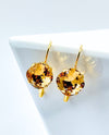 RMD SANDI GOLD LEVERBACK COLLECTION EARRING SMOKED TOPAZ