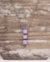 RMD SANDRA SPIKE NECKLACE LAVENDER MIST