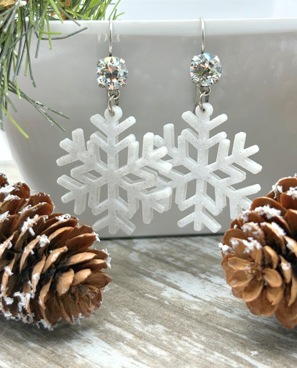 RMD SNOWFLAKE GLITTER EARRING