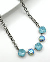 RMD STACEY NECKLACE p.blue/lt sapphire ab