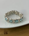 RMD ZEHRA STRETCH BRACELET AQUA CHAMPAGNE